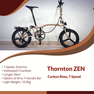 THORNTON ZEN | 16" Trifold, Carbon Rims, 7 Speed | Light Weight