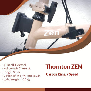 THORNTON ZEN | 16" Trifold, Carbon Rims, 7 Speed | Light Weight