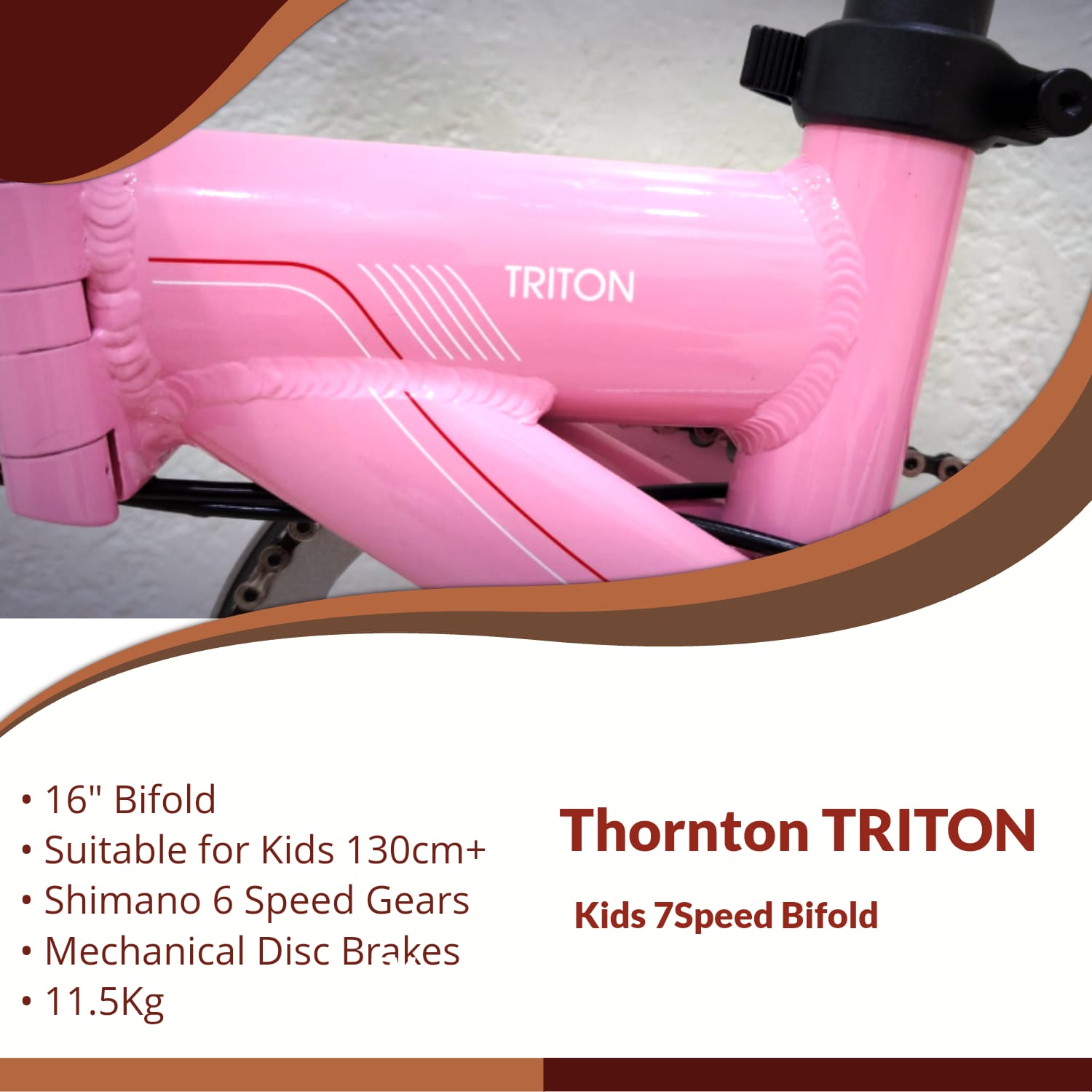 THORNTON TRITON | 16" Bifold, Mechanical | Suitable for Kids