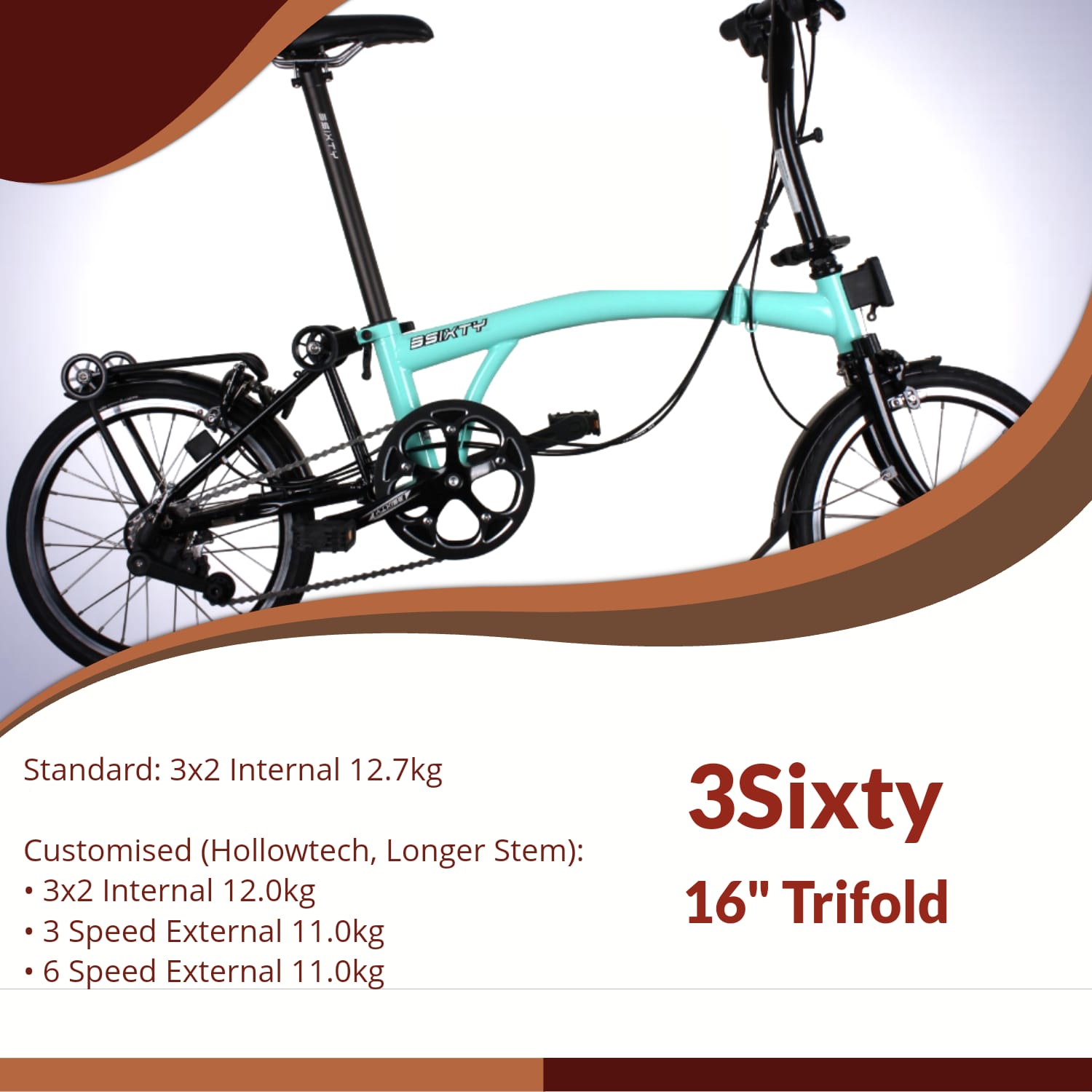 3SIXTY | Standard 3×2 | Customised 3×2, 3, 6 Speed