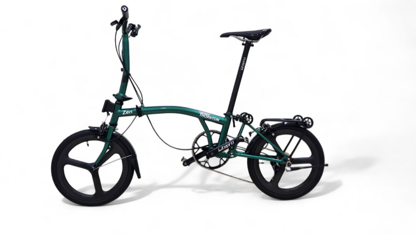 𝗧𝗵𝗼𝗿𝗻𝘁𝗼𝗻 𝗭𝗲𝗻 | Carbon Rims | 16" Trifold | Foldable Bicycle