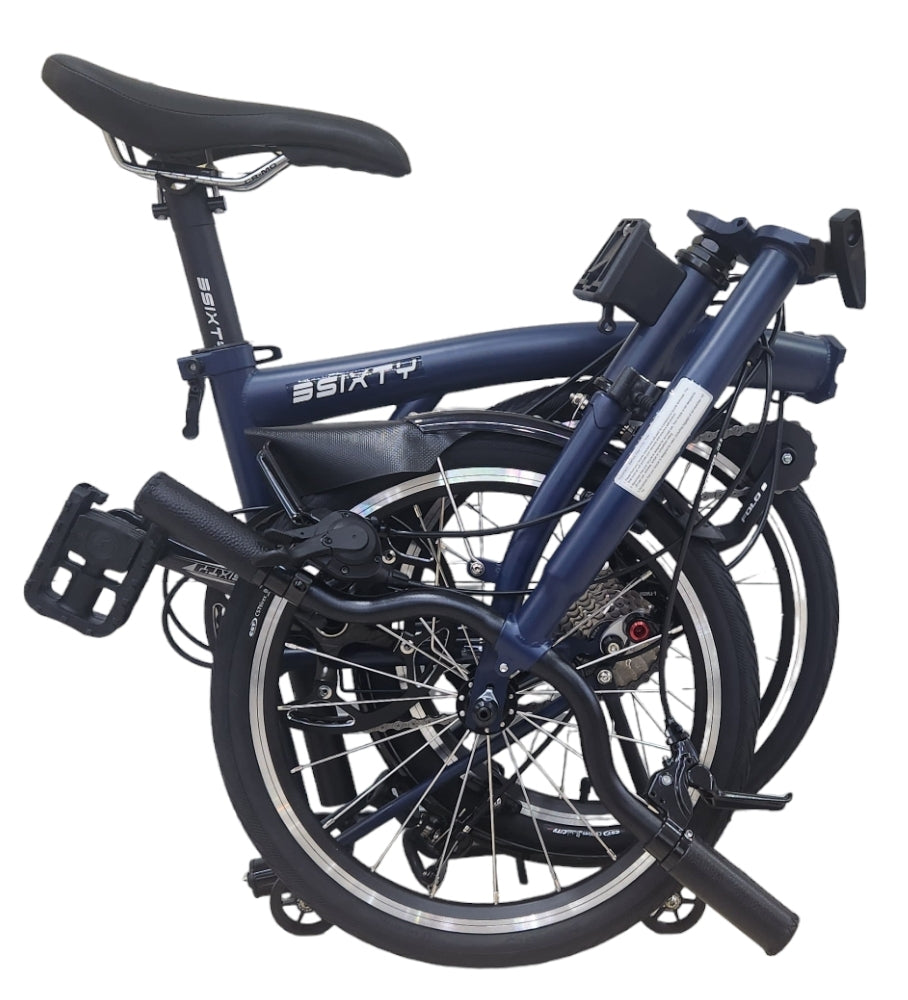 3𝗦𝗶𝘅𝘁𝘆 | Customised lightweight Foldable Bicycle | 16" Trifold with External 3, 6, 7 and 9 Speed options