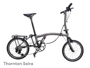 THORNTON SEIRA | 16" Trifold, 7 Speed, Hollowtech | Feather Light 8 Kg