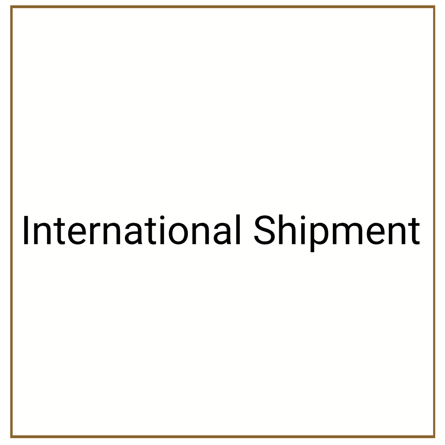 International Shipment Cost