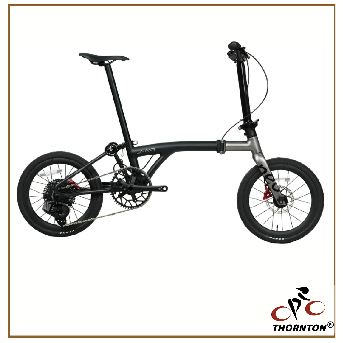 Java Neo J-Air Carbon | 16" Trifold | Foldable Bicycle
