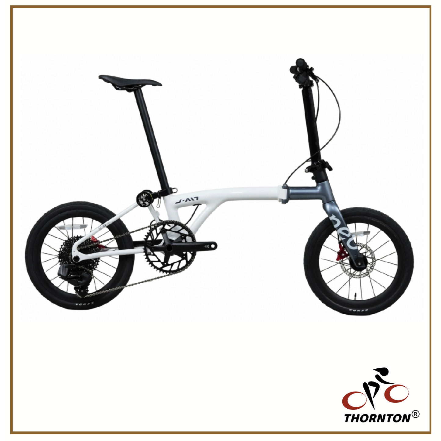 Java Neo J-Air Carbon | 20" Trifold | Foldable Bicycle