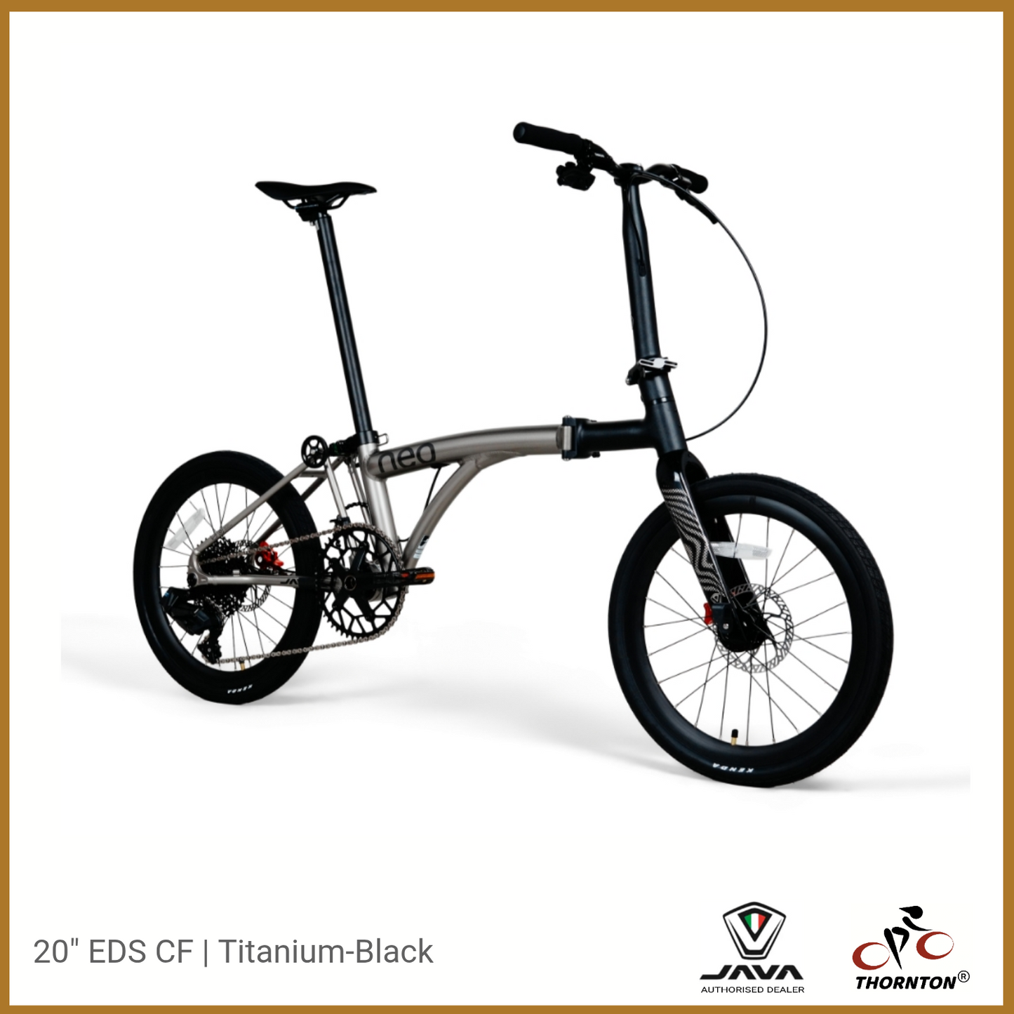 20" Java Neo EDS CF 12 | Trifold Foldable Bicycle